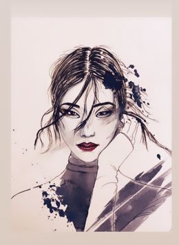 Painting, Peony, Christy