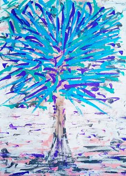 Fine Art Drawings, Arbre bleu, Damien Berrard
