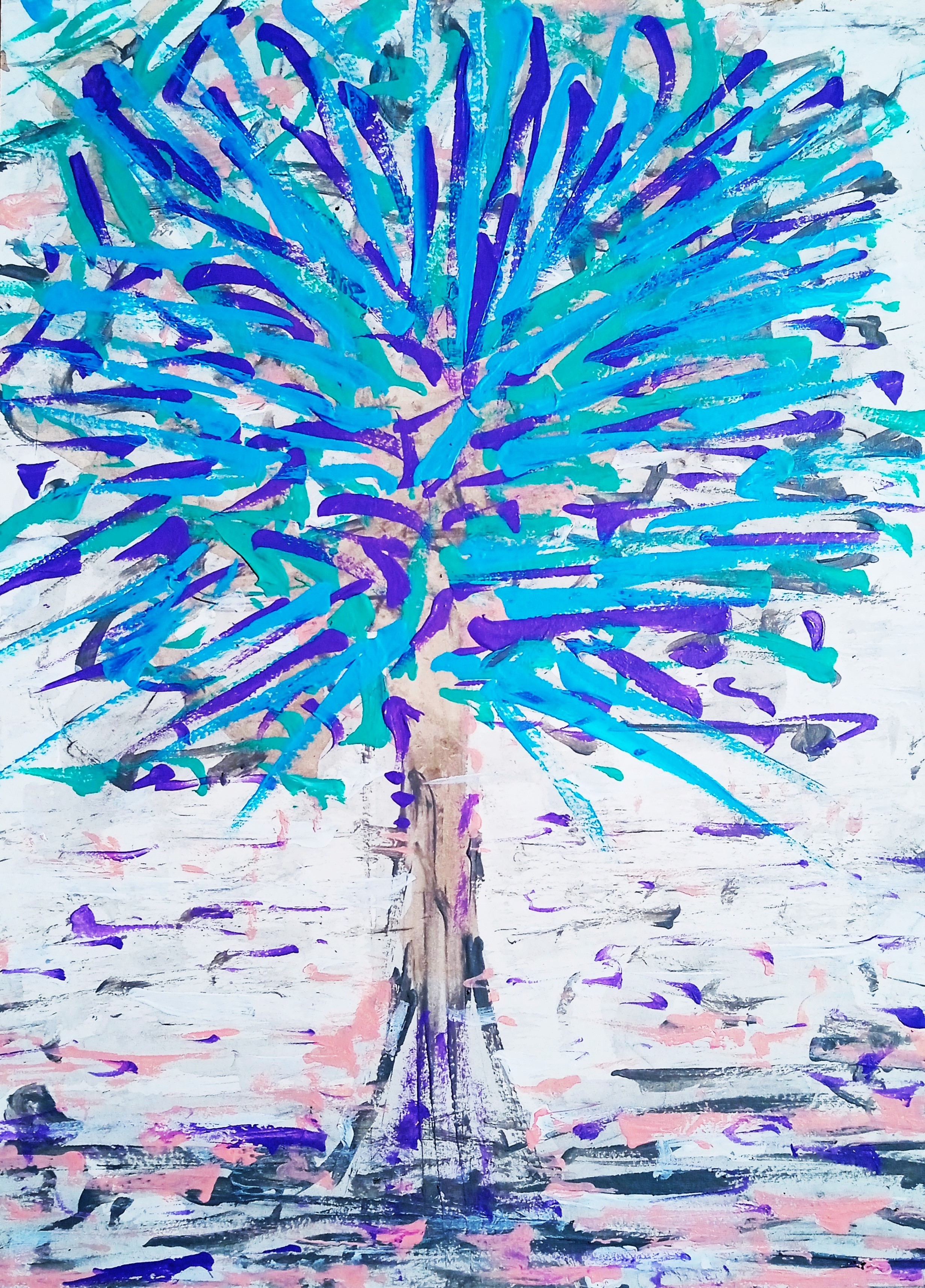 Damien Berrard, Arbre bleu Damien Berrard, Arbre bleu