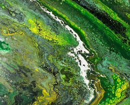 Painting, Green Earth, Monica Tangen
