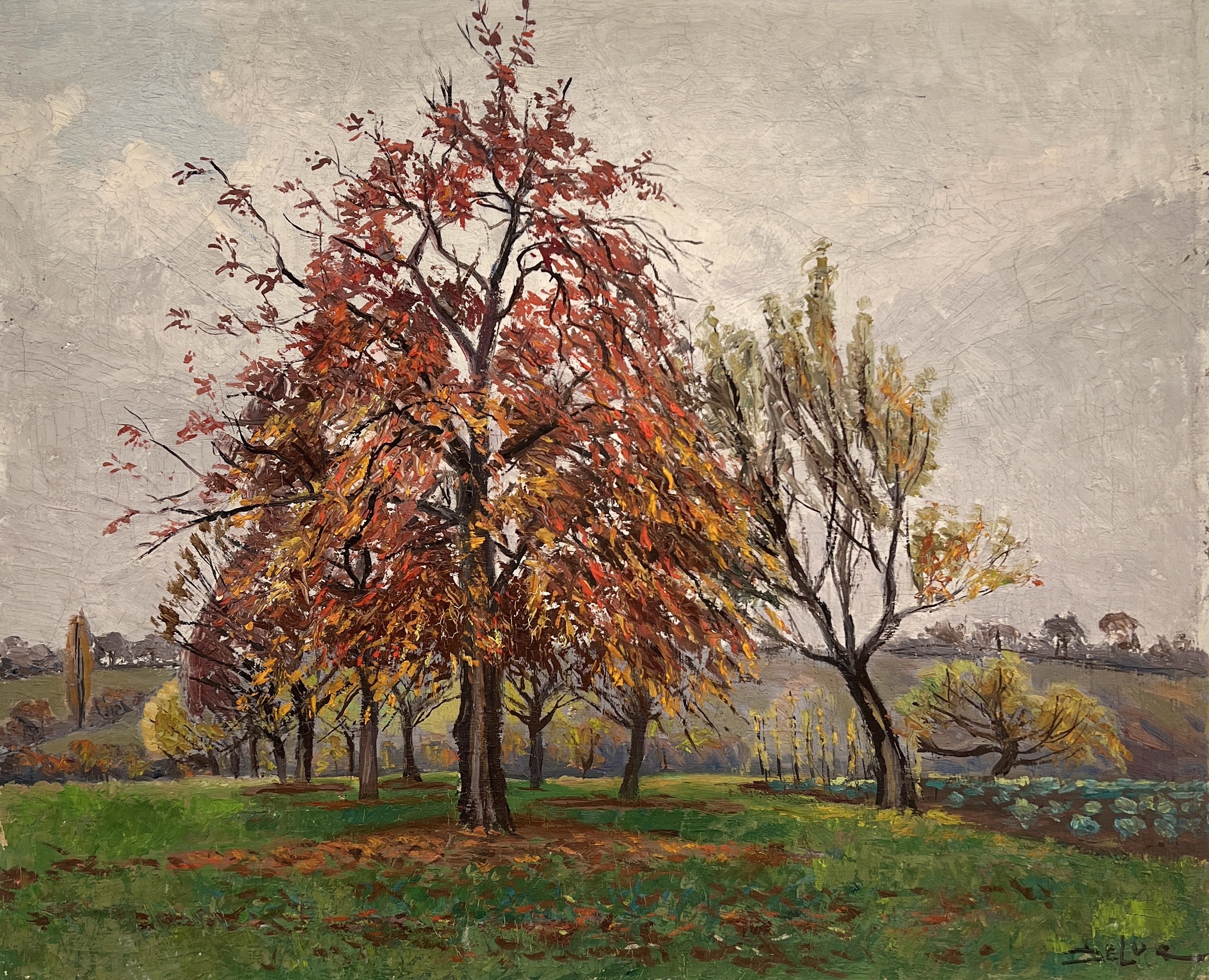 John Henri DELUC, Verger en automne, Hermance John Henri DELUC, Verger en automne, Hermance