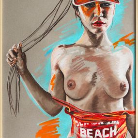 Gemälde, The red swimsuit, Verssan