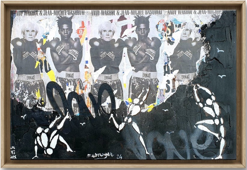Jérôme Mesnager, Mesnager Contre Le Duo Basquiat Warhol Jérôme Mesnager, Mesnager Contre Le Duo Basquiat Warhol