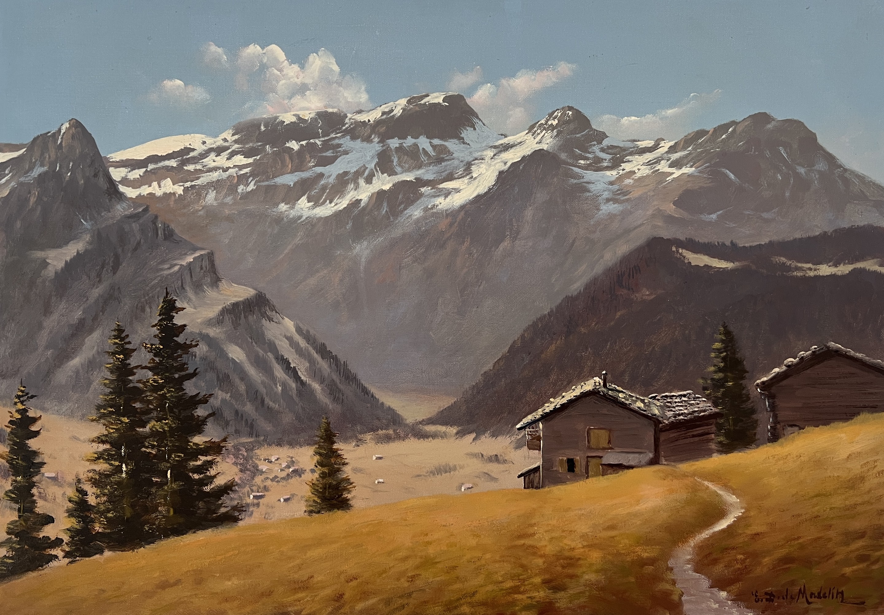 Eugène Devaud De Madelin, Les Diablerets, le Col du Pillon Eugène Devaud De Madelin, Les Diablerets, le Col du Pillon