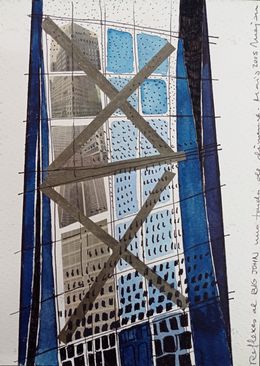 Fine Art Drawings, Reflections on the Big John on a Sunday afternoon, Josep Maria Mejan