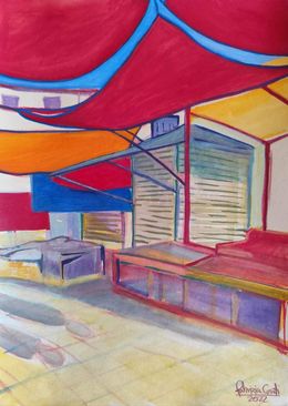 Peinture, La Passeggiata, 16.30 in Piazza del Carmine, Fabrizia Conti