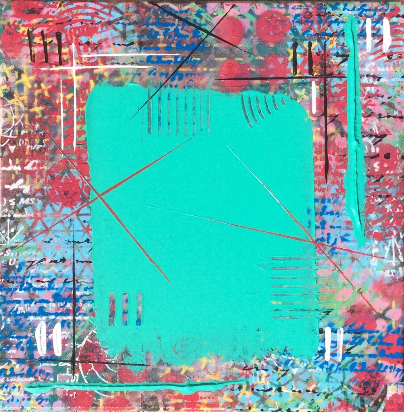 Art Rez, Turquoise flag Art Rez, Turquoise flag