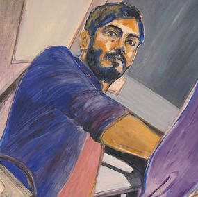 Gemälde, Jean-Pierre Rentre du Travail, Fabrizia Conti
