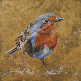 Gemälde, Rouge gorge - Monde animalier et nature, Clara Nomdedeu