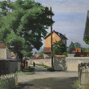 Gemälde, Un village à Genève, Harry Urban