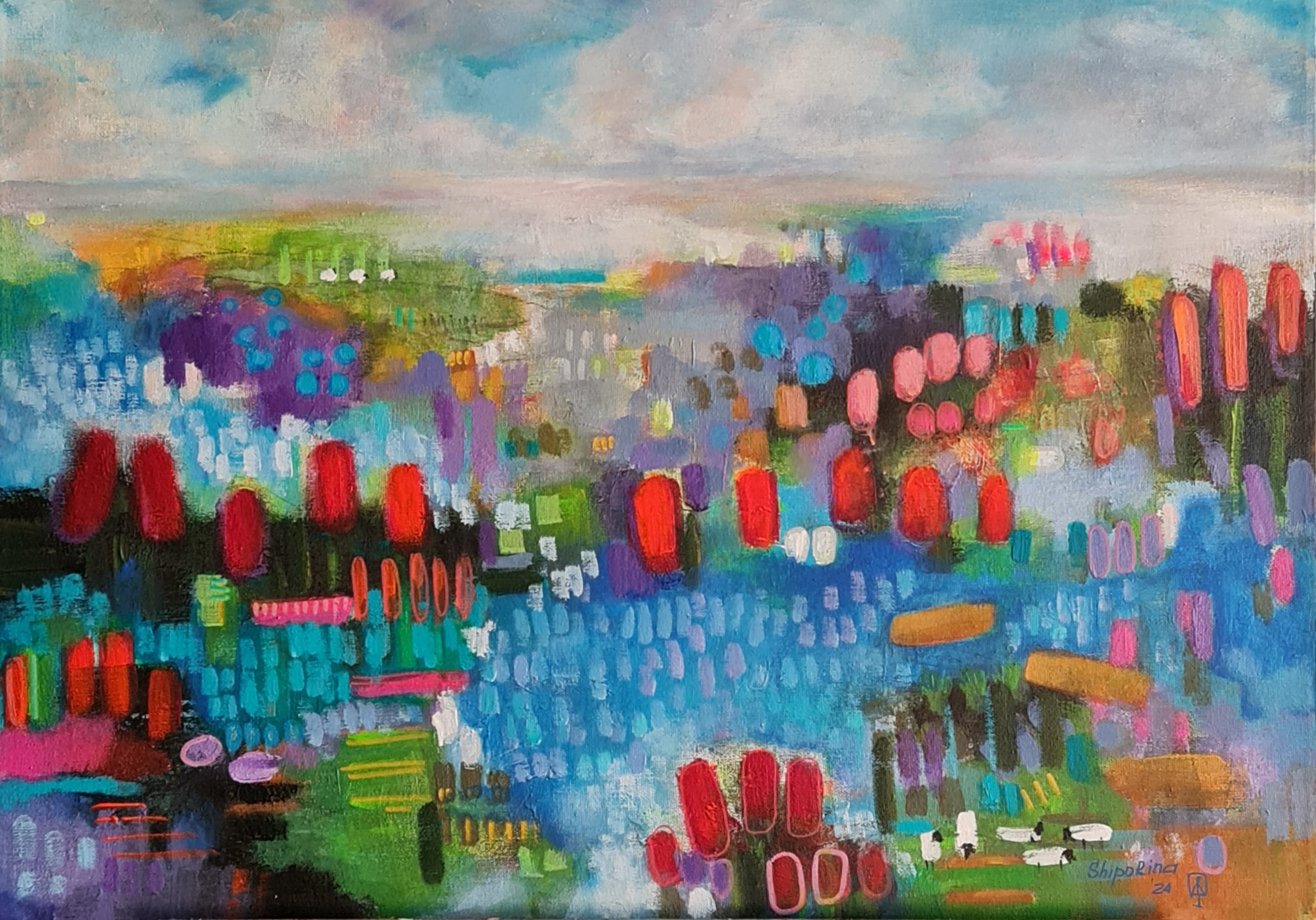 Natalie Shiporina, Colorful dreams inspired by lilies Claude Monet Natalie Shiporina, Colorful dreams inspired by lilies Claude Monet