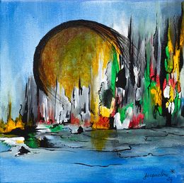 Gemälde, N°1 - Série Les Portes, Jacqueline Chatelain