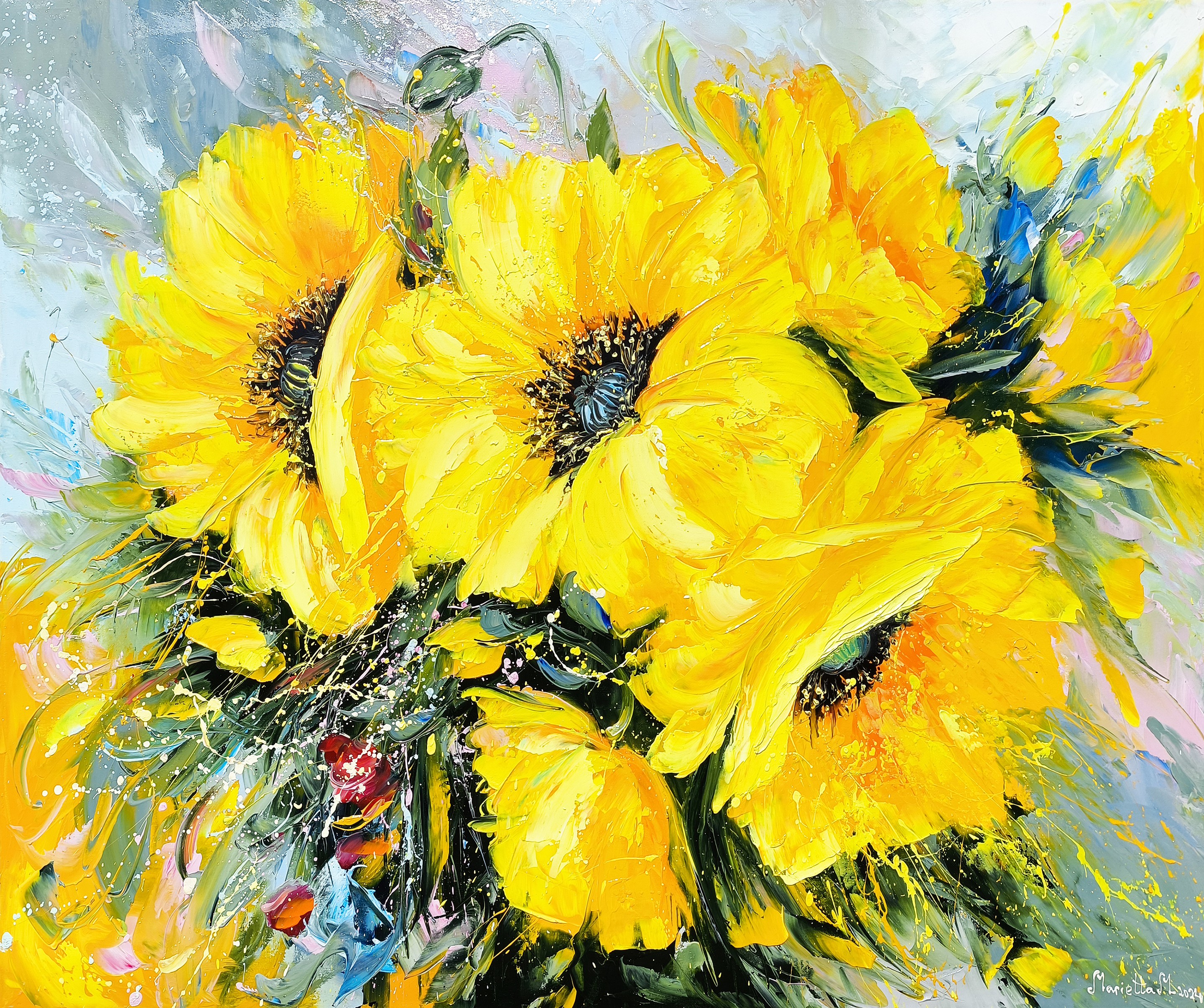 Marieta Martirosyan, Dancing Poppies Marieta Martirosyan, Dancing Poppies