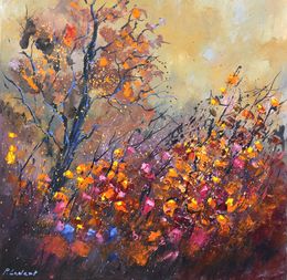 Painting, Flaming autumn, Pol Ledent
