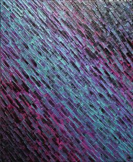 Painting, Diagonale bleue rose, Jonathan Pradillon