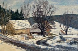 Painting, Campagne enneigée, Markus Jenzer
