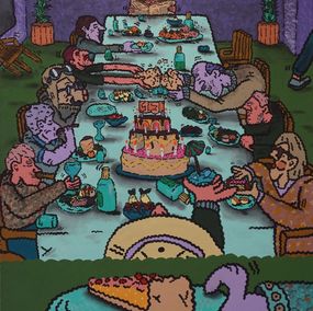 Peinture, On n'a pas tous la même part du gâteau, Charly Shab