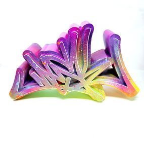 Sculpture, Mesk Tag 3D "Fluo", Papa Mesk