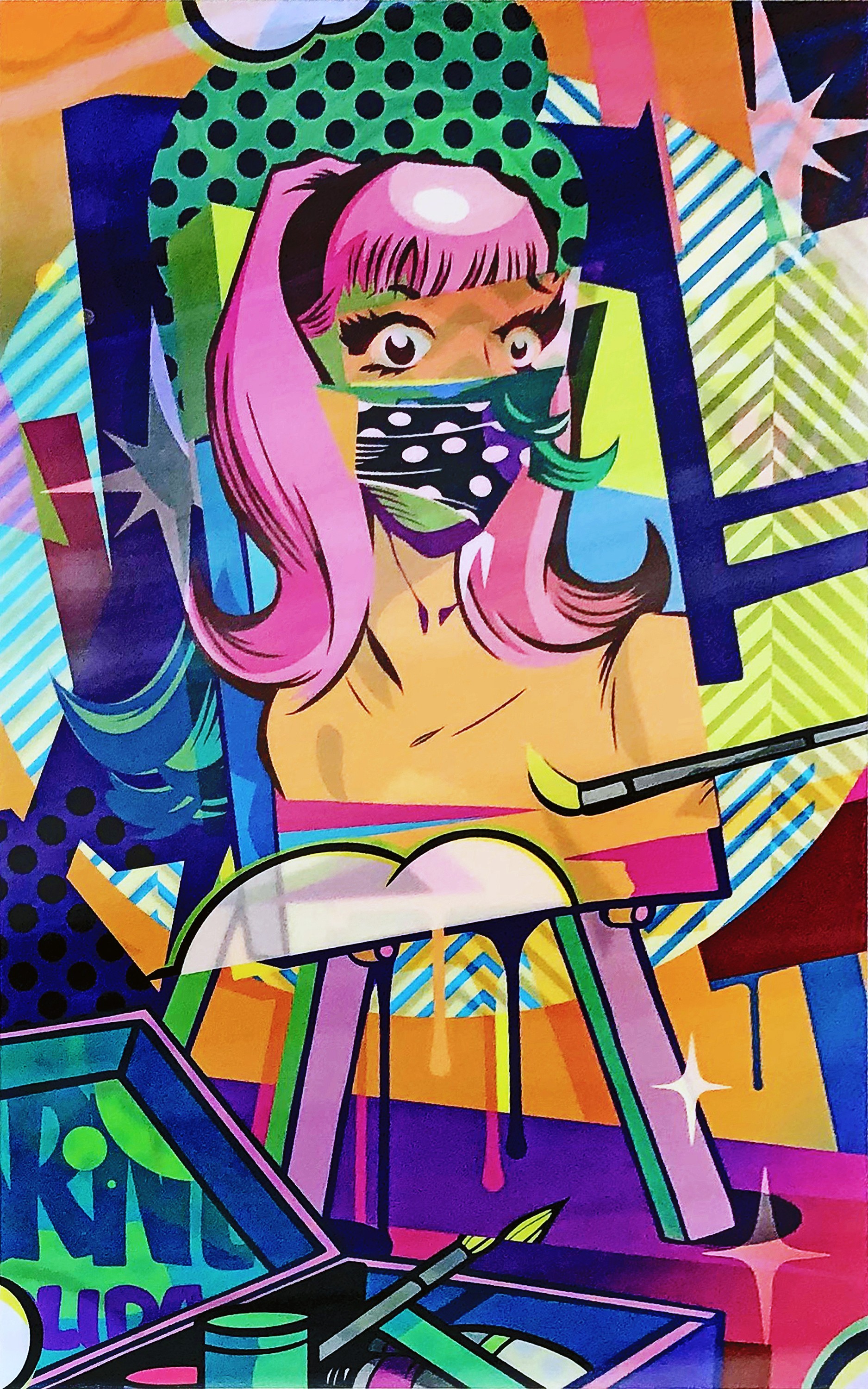 Pose, Easel (lenticular print) Pose, Easel (lenticular print)