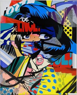 Édition, Burn (hand painted on wood),, Pose