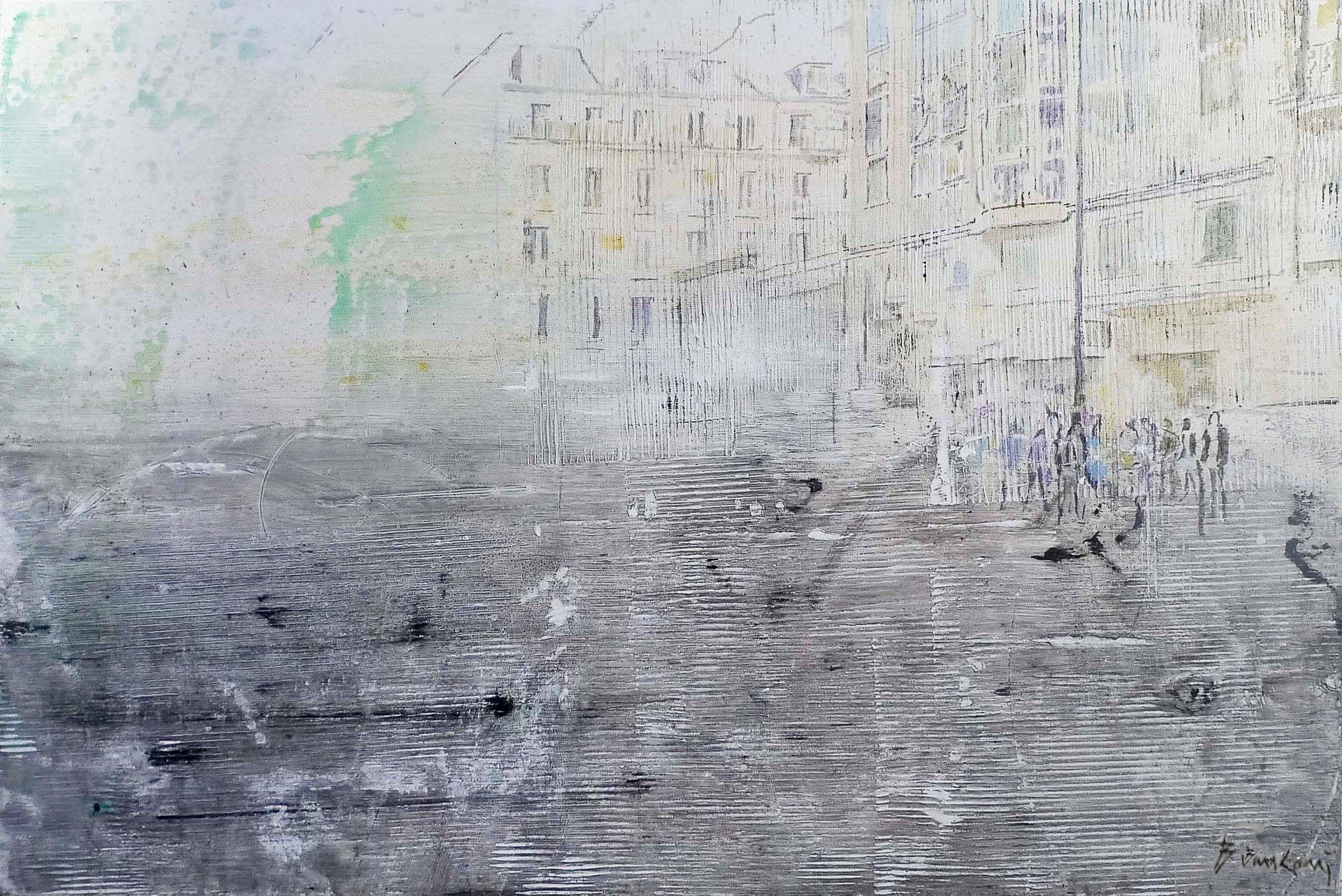 Michel Bianconi, Eclats de lumière sur Paris - Gare du Nord - Boulevard Sébastopol Michel Bianconi, Eclats de lumière sur Paris - Gare du Nord - Boulevard Sébastopol