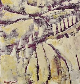 Gemälde, Abstraction Impressioniste 10 Violet, Dagan B