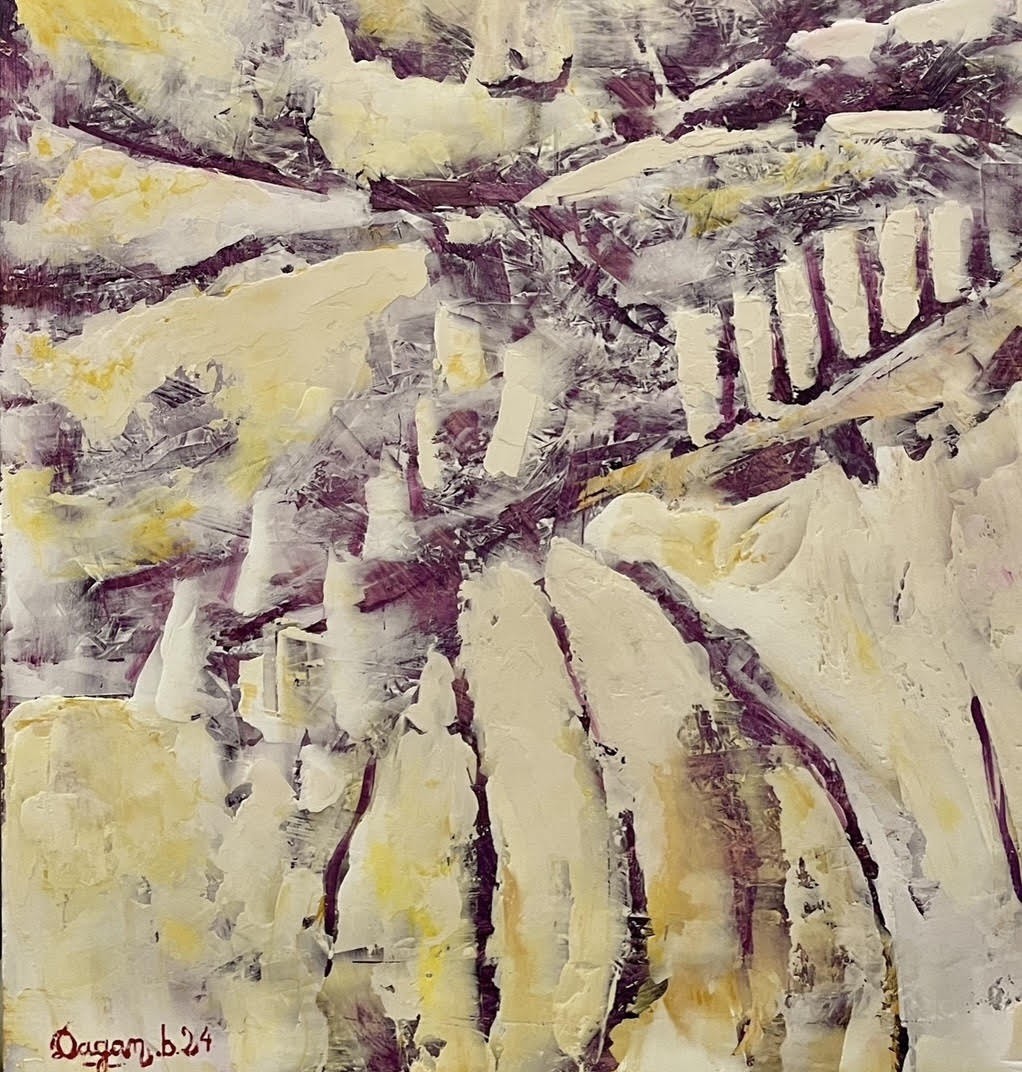 Dagan B, Abstraction Impressioniste 10 Violet Dagan B, Abstraction Impressioniste 10 Violet