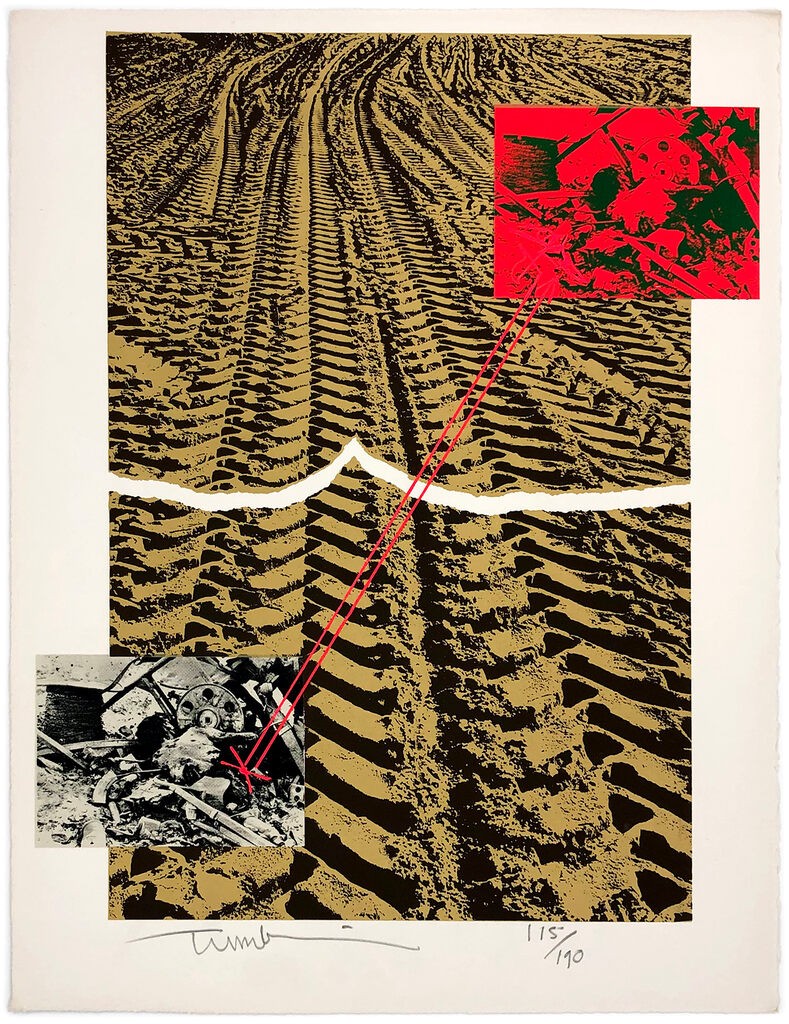 Igael Tumarkin, Untitled (from Ten Painters on War and Peace), hand signed lithograph Igael Tumarkin, Untitled (from Ten Painters on War and Peace), hand signed lithograph