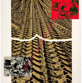 Édition, Untitled (from Ten Painters on War and Peace), hand signed lithograph, Igael Tumarkin
