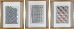 Fine Art Drawings, Bloques Huecos 3, Isodomo Bloques, Picos Tercio Triptych, Rodrigo Spinel