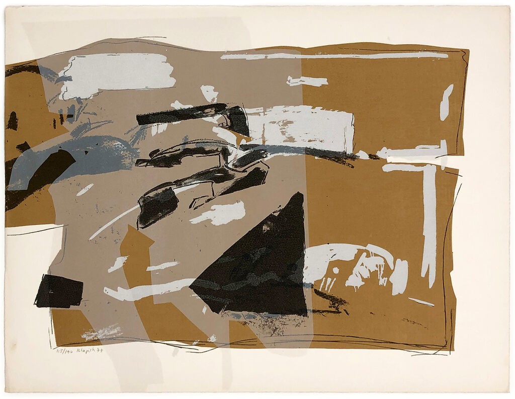 Liliane Klapisch, Untitled (from Ten Painters on War and Peace), hand signed lithograph Liliane Klapisch, Untitled (from Ten Painters on War and Peace), hand signed lithograph