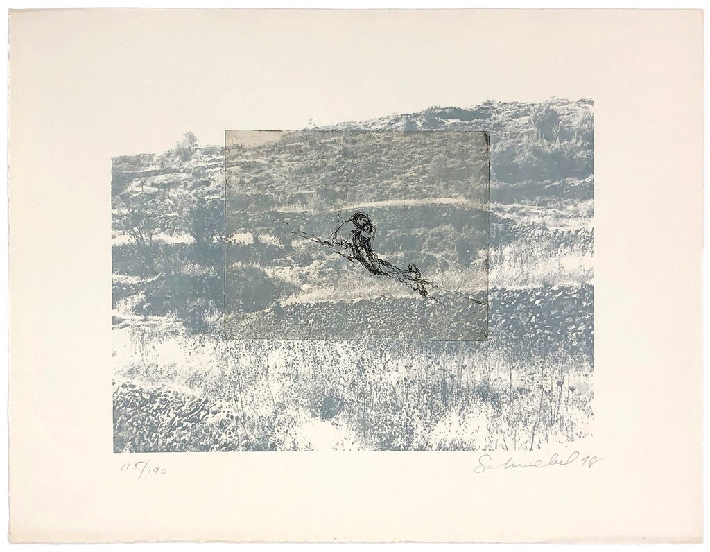 Ivan Schwebel, Untitled (from Ten Painters on War and Peace), hand signed lithograph Ivan Schwebel, Untitled (from Ten Painters on War and Peace), hand signed lithograph