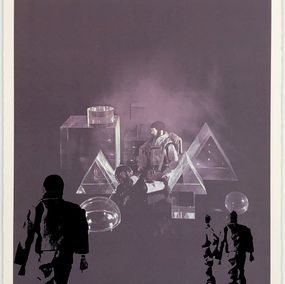 Print, Untitled (from Ten Painters on War and Peace), hand signed lithograph, Ami Shavit