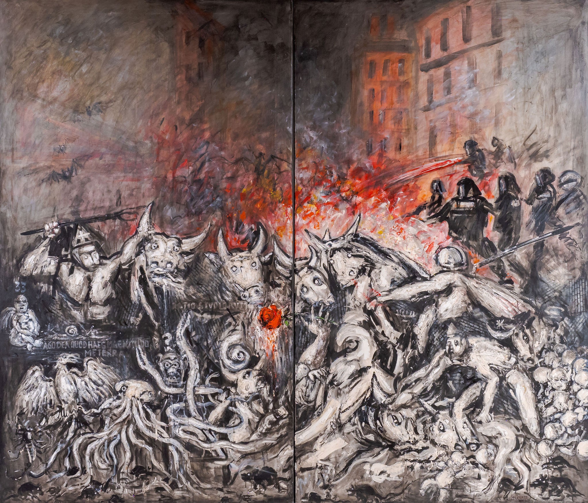 Miguel Amate, El matadero - La batalla de París I Miguel Amate, El matadero - La batalla de París I