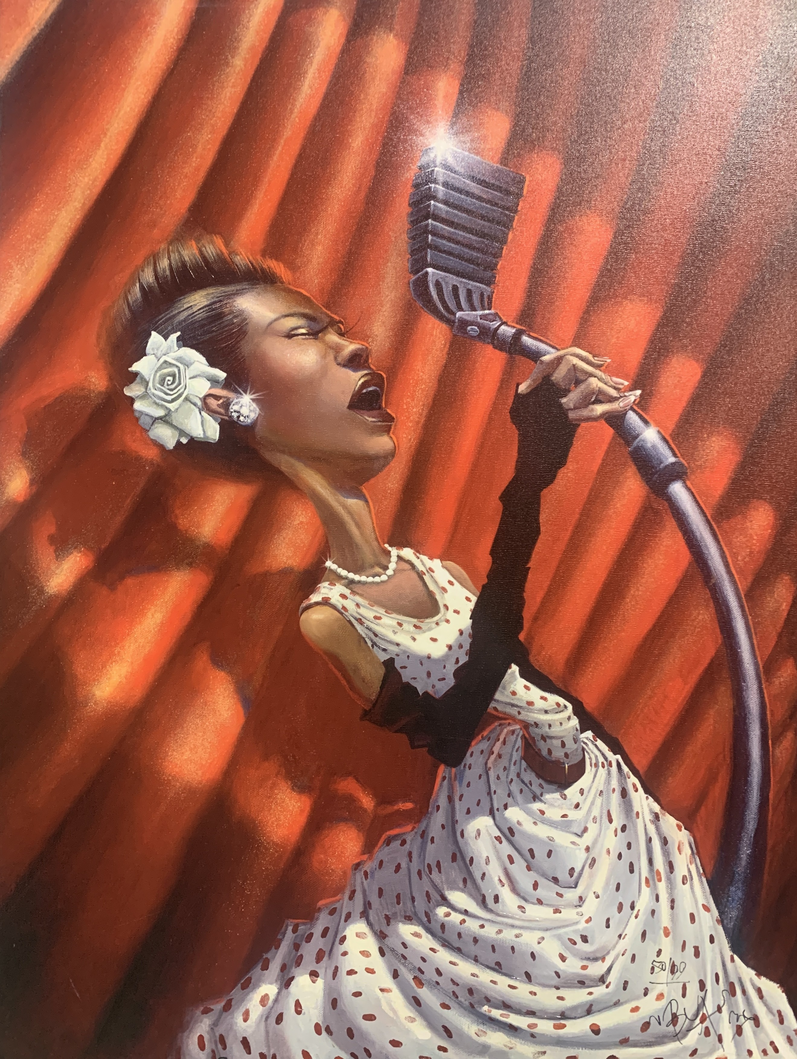 Justin Bua, Harlem Rose, Billie Holiday Justin Bua, Harlem Rose, Billie Holiday