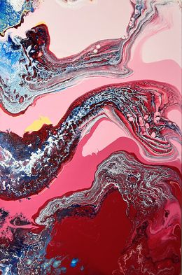 Gemälde, Pink Lady, Monica Tangen