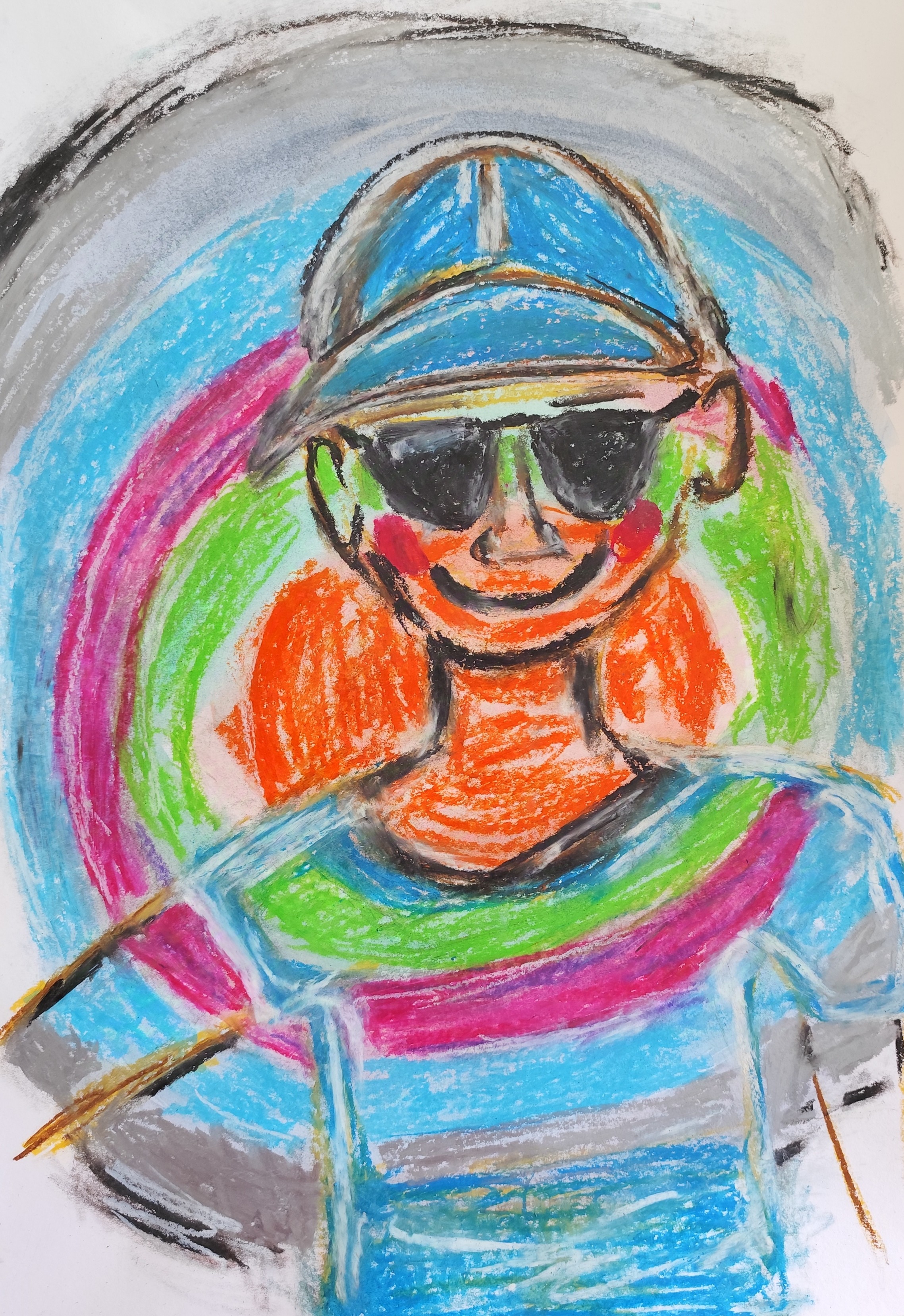 Natalya Mougenot, Boy in the blue cap with sunglasses Natalya Mougenot, Boy in the blue cap with sunglasses