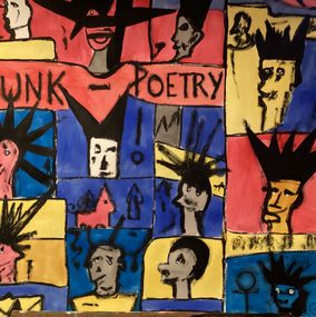 Gemälde, Punk Poetry, Serge Pierre Callens
