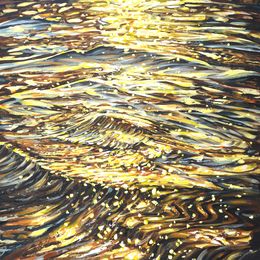 Painting, Evening glare on the water 9, Iryna Kastsova