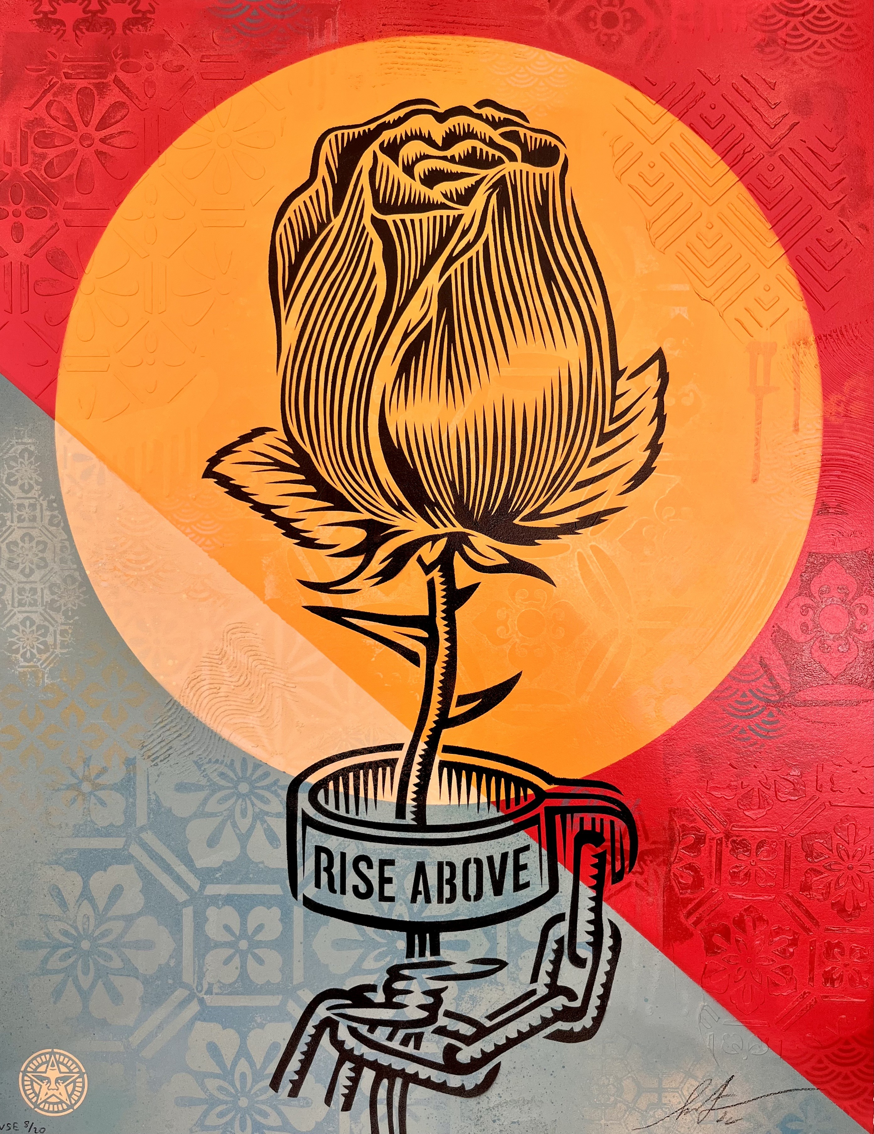 Shepard Fairey (Obey), Rose Shackle Shepard Fairey (Obey), Rose Shackle