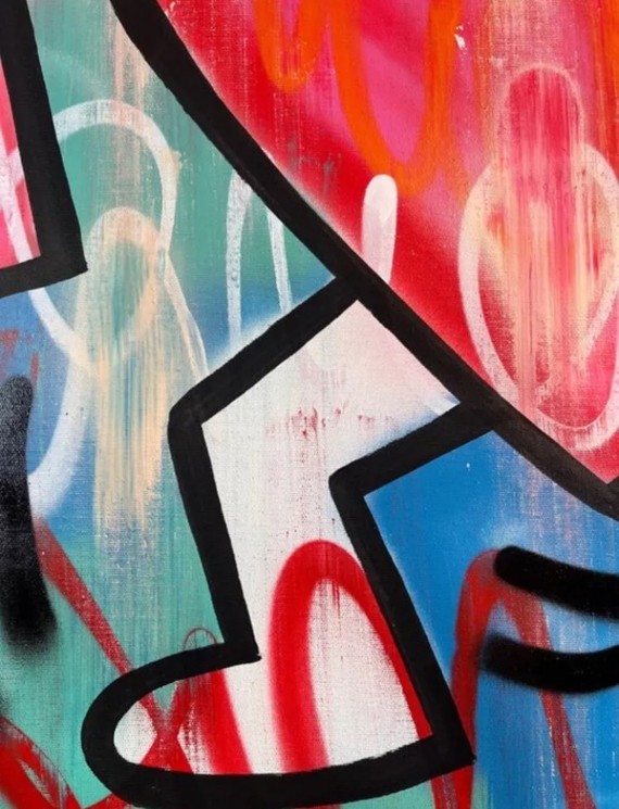 絵画 love again ▷ Running Heart by Gunnar Zyl, 2024 | Acrylic Painting