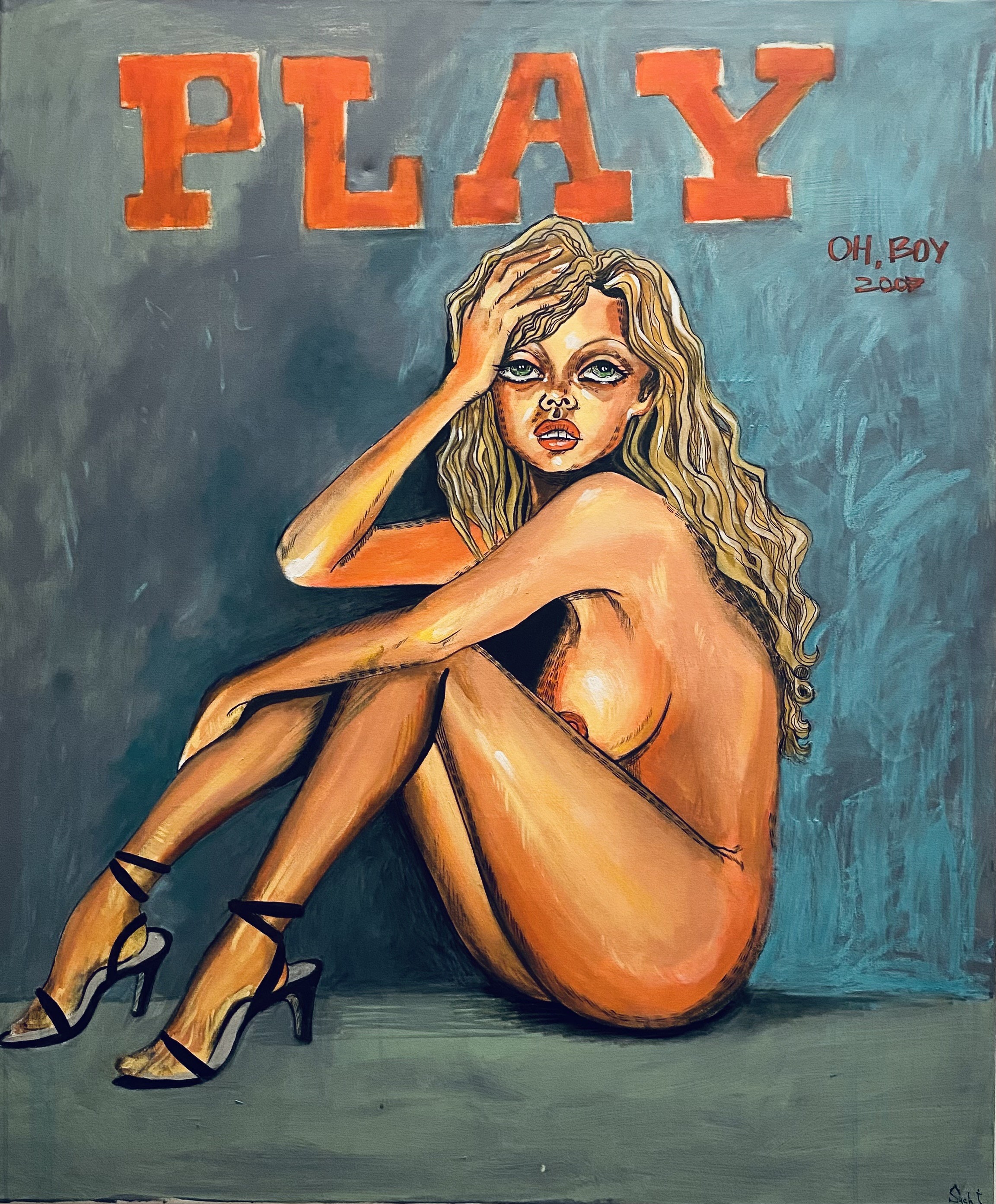 Inna Sych, Play, Pam - pop art, women, nude Inna Sych, Play, Pam - pop art, women, nude