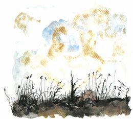Fine Art Drawings, Un paysage de lunaire !, Noël Granger