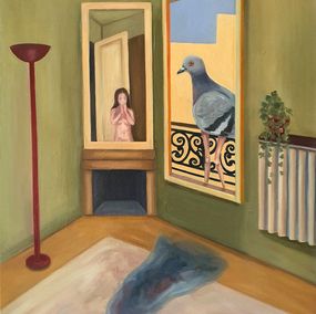 Gemälde, Uncomfortable gaze, Rebecca Yunjeong Lee