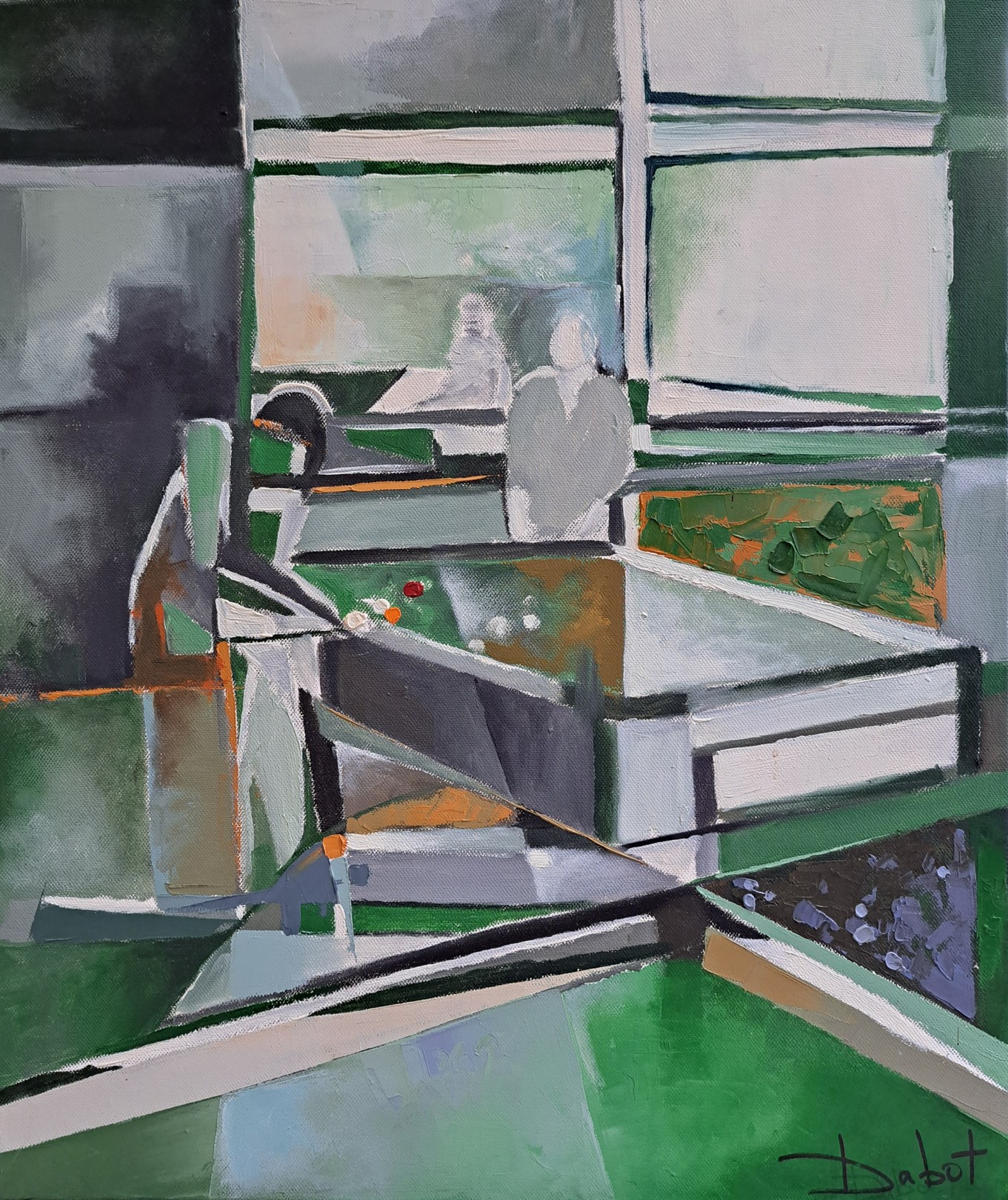 Céline Dabot, Le billard vert Céline Dabot, Le billard vert