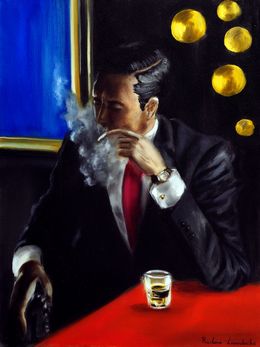 Painting, Noir Reflection, Ruslana Levandovska
