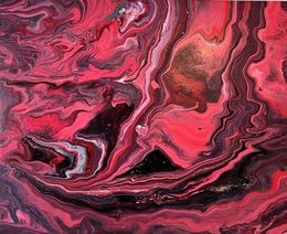 Peinture, Red Waves, Monica Tangen