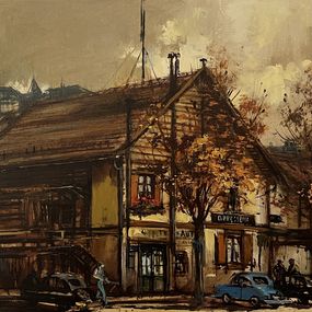 Gemälde, Paysage Genève, Sergio Cecchi