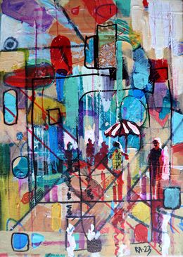 Painting, City 9, Rakhmet Redzhepov (Ramzi)