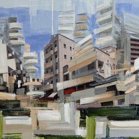 Painting, Bicycle Perspective I, Adriana Naveh
